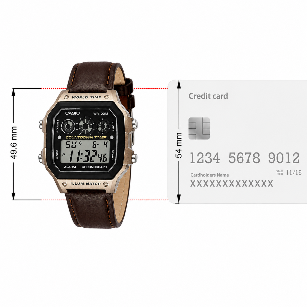 Casio Illuminator AE-1200 Leather